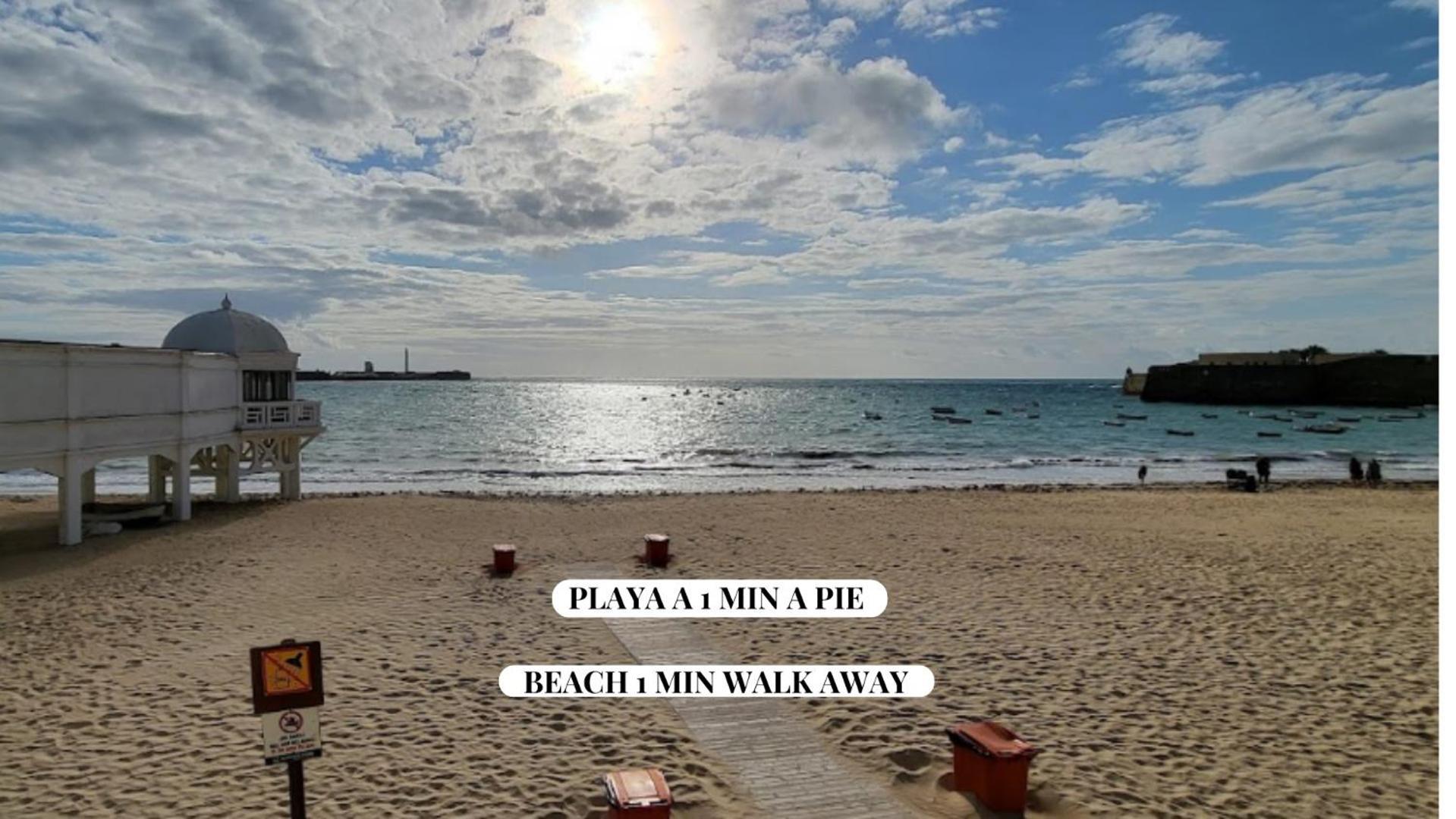 Apartamento Playa La Caleta Cádiz Eksteriør billede
